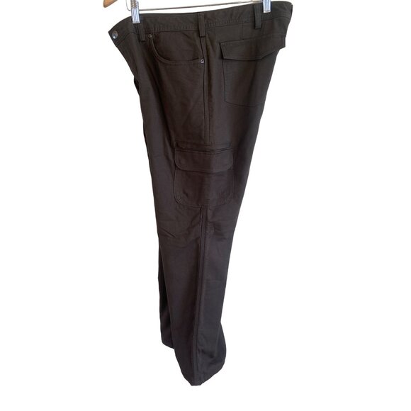 Duluth Flex Fire Hose Relaxed Leg Cargo Pants Women's 14 x31 Brown - Picture 6 of 15
